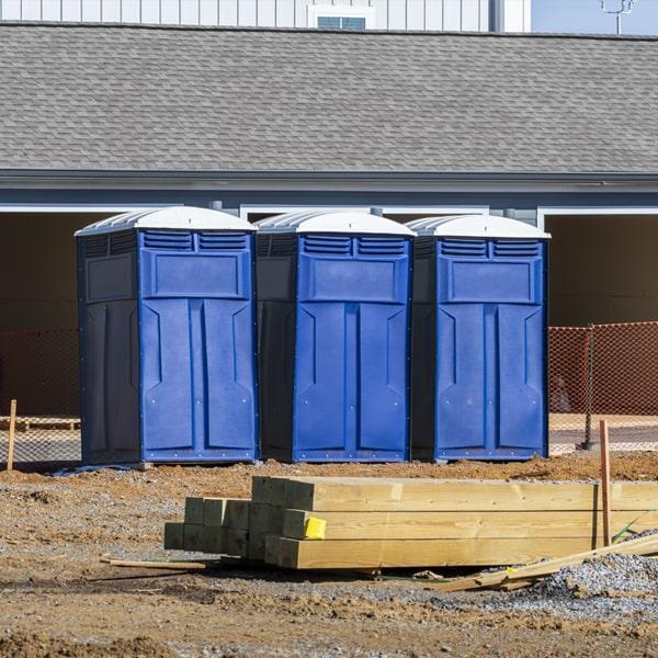 Heavy-duty construction site porta potty in Goldsboro, North Carolina