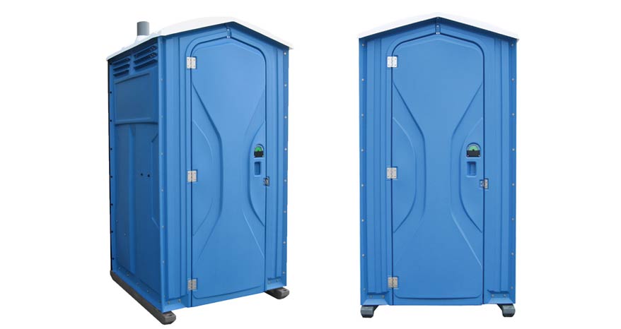 Long-term porta potty units on site in Goldsboro, North Carolina